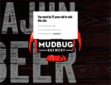 Tablet Screenshot of mudbugbrewery.com